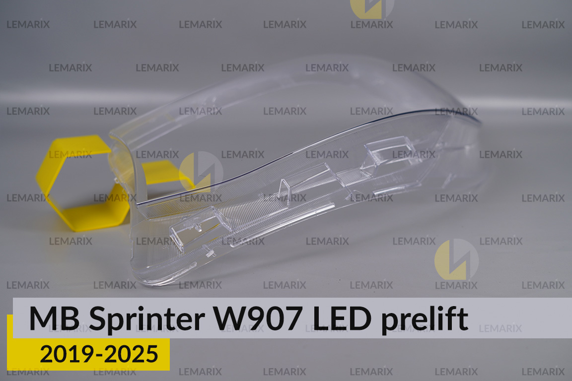Скло фари Mercedes-Benz Sprinter W907 LED (2019-2026) дорест ліве