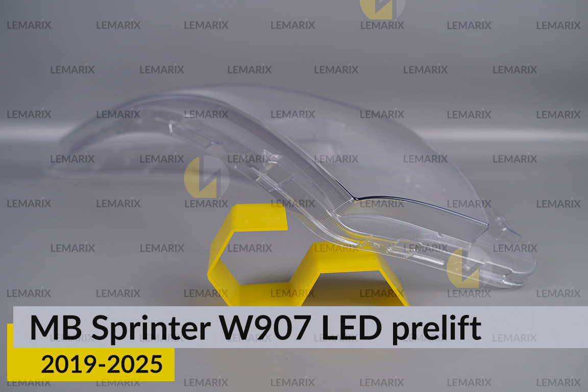 Скло фари Mercedes-Benz Sprinter W907 LED (2019-2026) дорест ліве