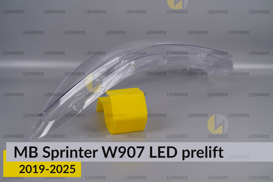 Скло фари Mercedes-Benz Sprinter W907 LED (2019-2026) дорест ліве