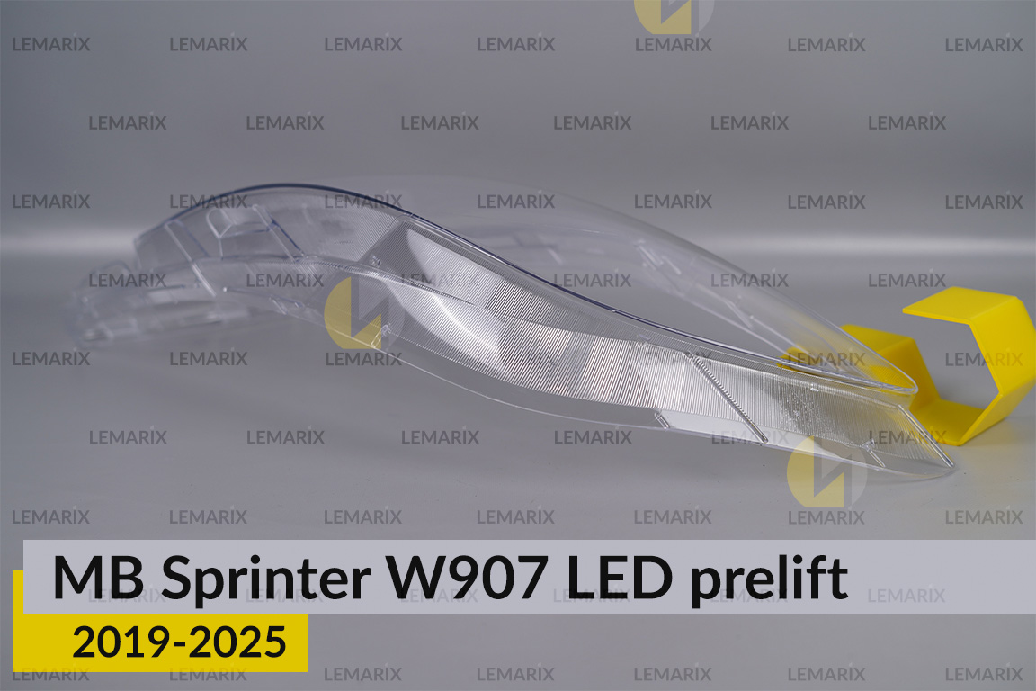 Скло фари Mercedes-Benz Sprinter W907 LED (2019-2026) дорест ліве