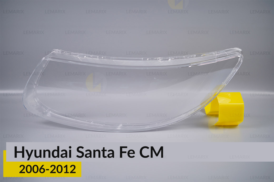 Скло фари Hyundai Santa Fe CM (2006-2012) ліве