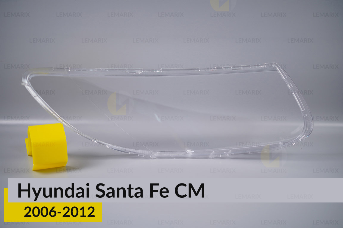 Скло фари Hyundai Santa Fe CM (2006-2012) ліве