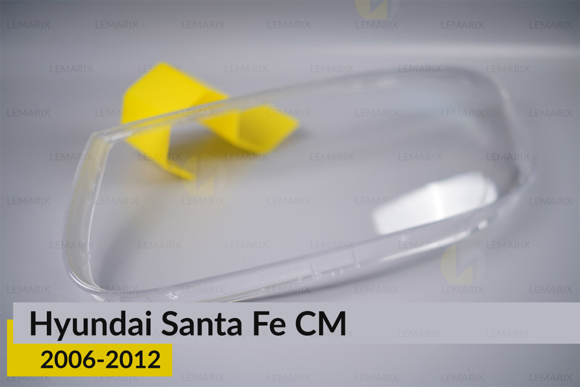 Скло фари Hyundai Santa Fe CM (2006-2012) ліве