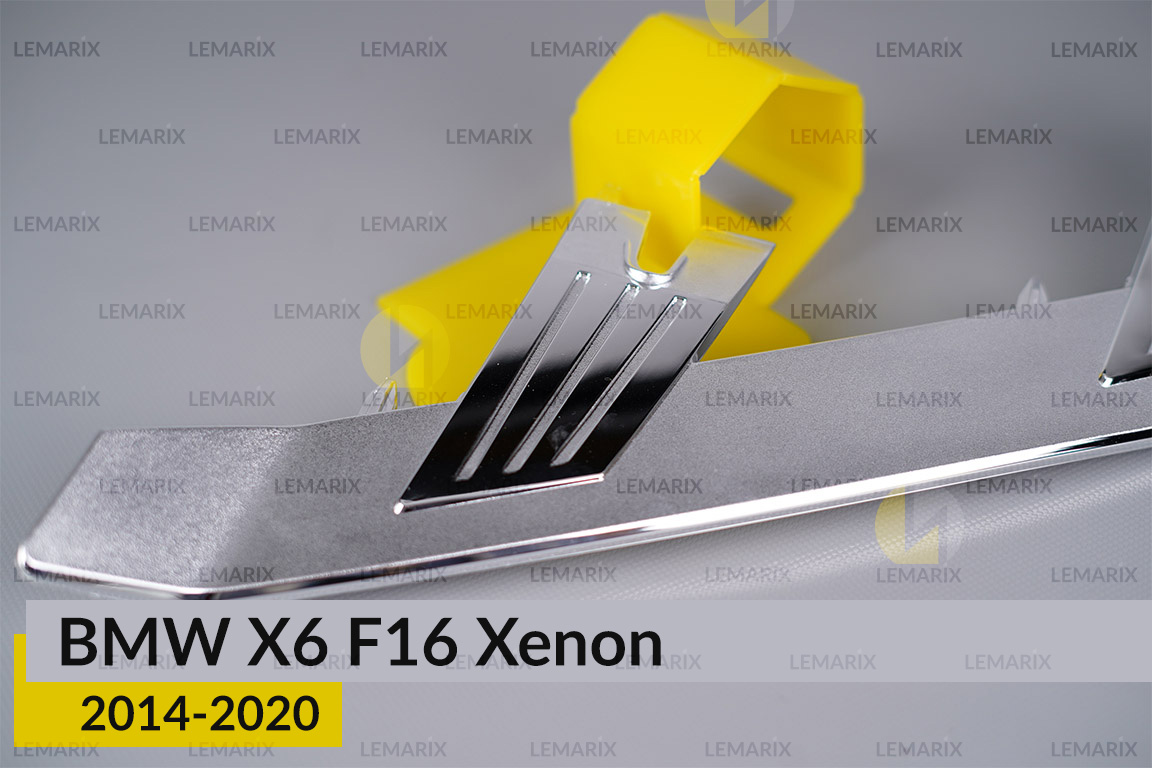 Хромована декоративна маска нижня BMW X6 F16 Xenon (2014-2020) ліва