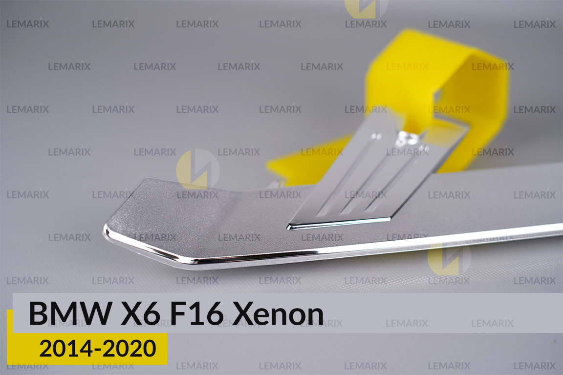 Хромована декоративна маска нижня BMW X6 F16 Xenon (2014-2020) ліва