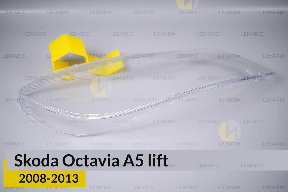 Скло фари Skoda Octavia A5 (2008-2013) рест праве