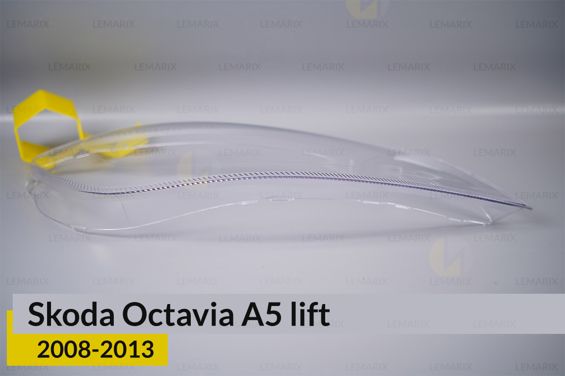 Скло фари Skoda Octavia A5 (2008-2013) рест праве