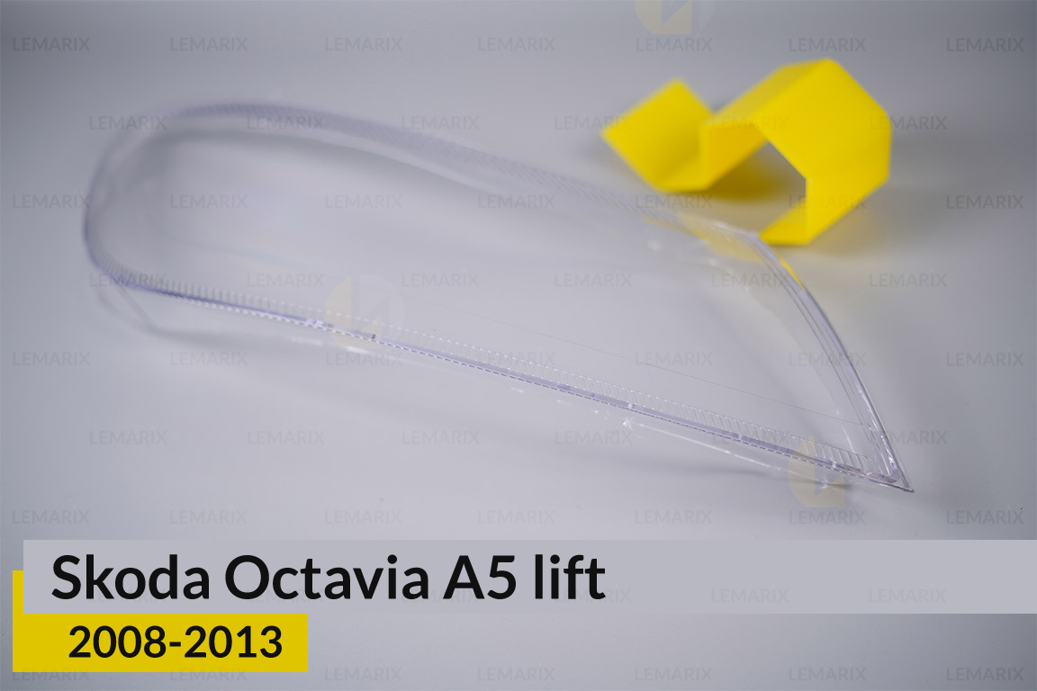 Скло фари Skoda Octavia A5 (2008-2013) рест праве
