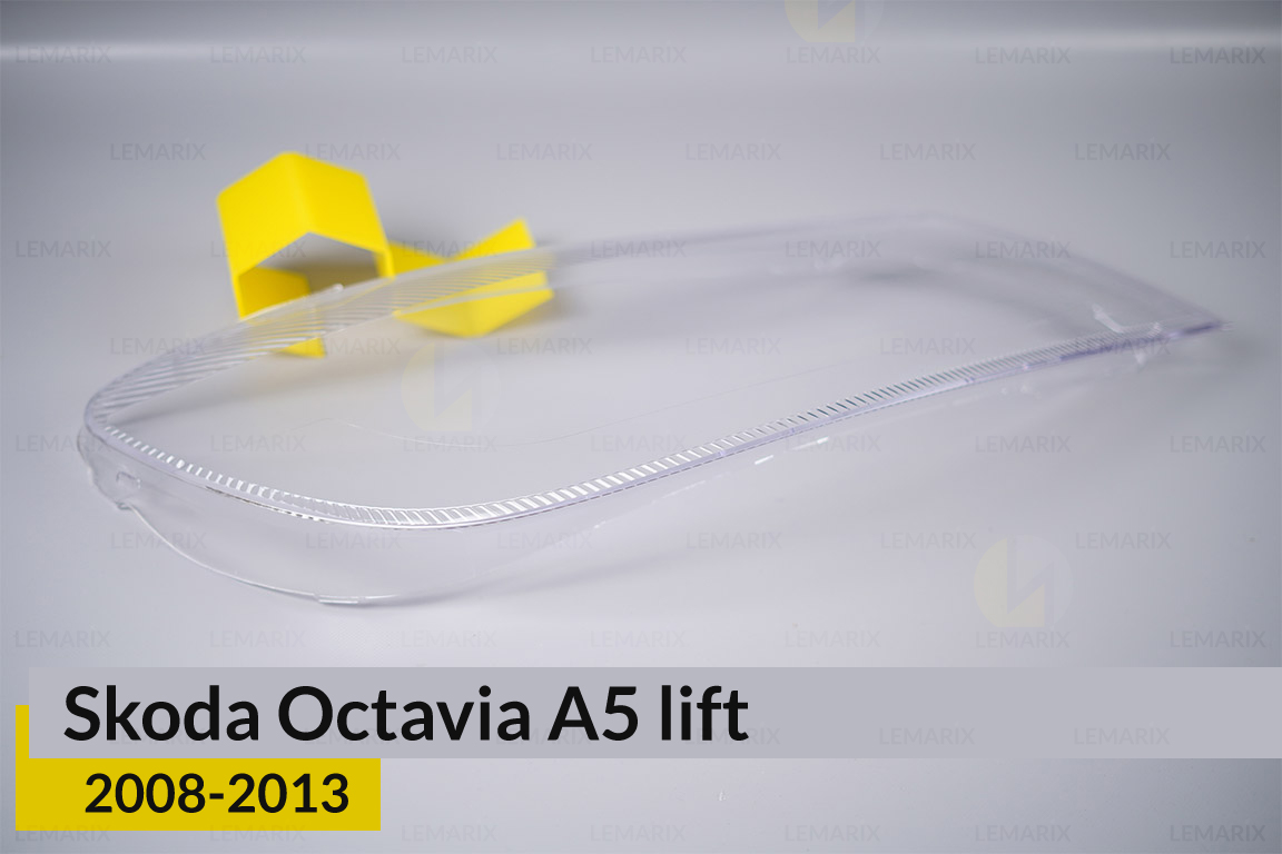Скло фари Skoda Octavia A5 (2008-2013) рест праве