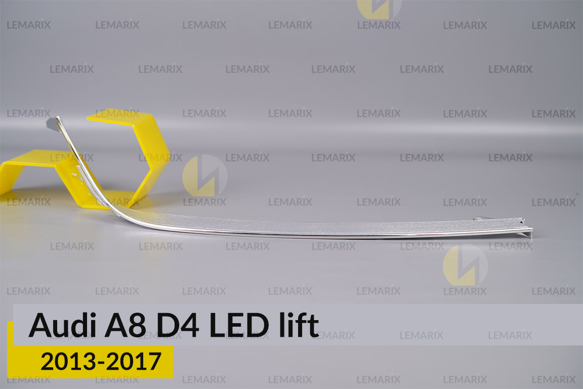 Хромована декоративна маска нижня Audi A8 D4 LED (2013-2017) рест права