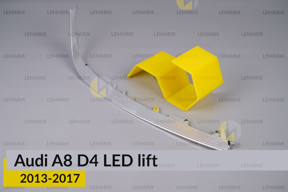 Хромована декоративна маска нижня Audi A8 D4 LED (2013-2017) рест права
