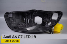 Корпус фари Audi A6 C7 LED (2014-2018) рест лівий