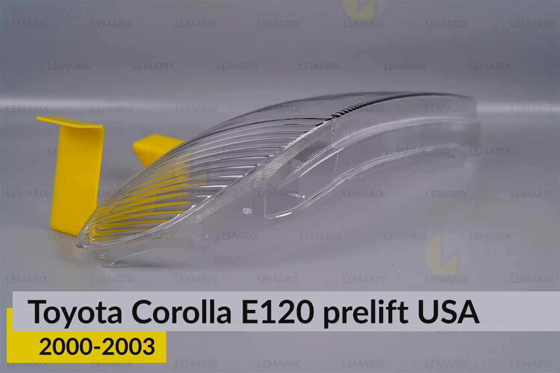 Скло фари Toyota Corolla E120 USA (2000-2003) дорест праве