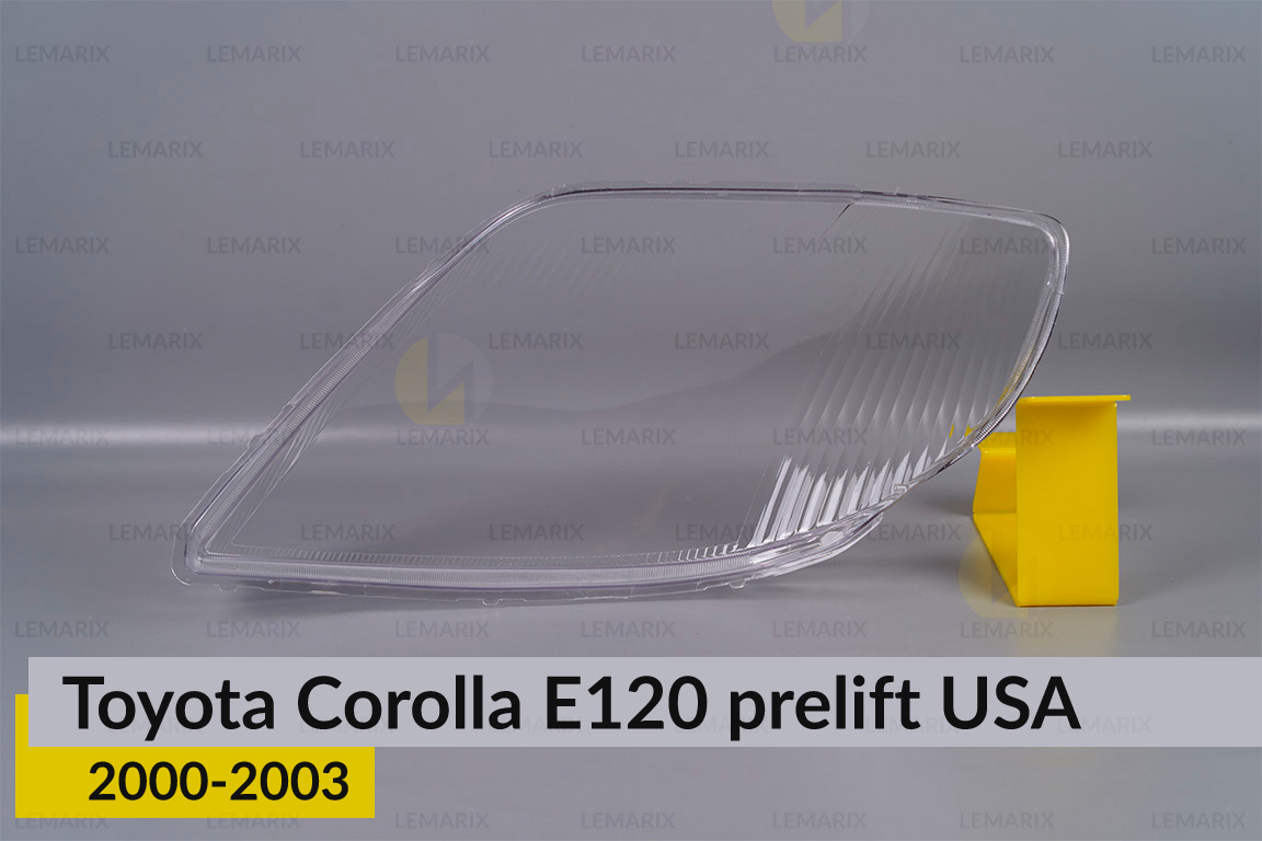 Скло фари Toyota Corolla E120 USA (2000-2003) дорест праве