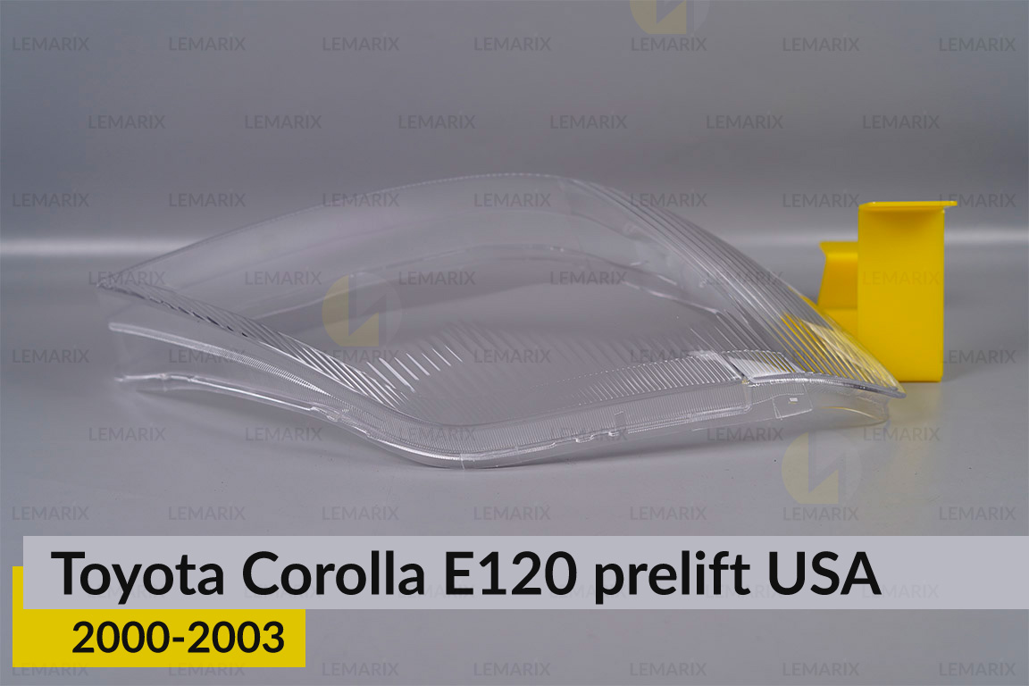 Скло фари Toyota Corolla E120 USA (2000-2003) дорест праве