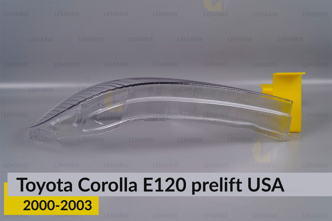 Скло фари Toyota Corolla E120 USA (2000-2003) дорест праве