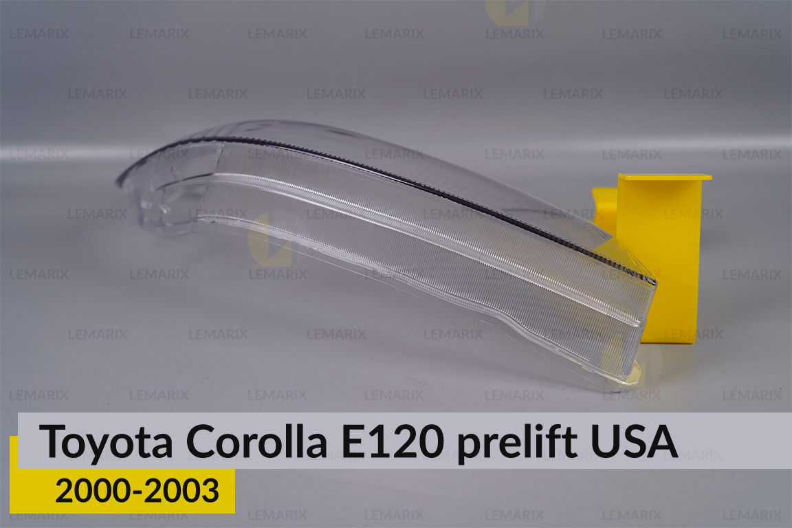 Скло фари Toyota Corolla E120 USA (2000-2003) дорест праве