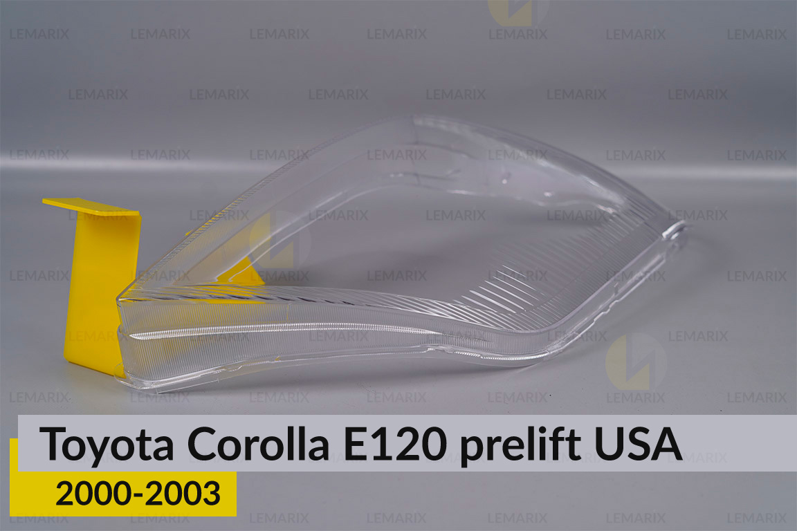 Скло фари Toyota Corolla E120 USA (2000-2003) дорест праве