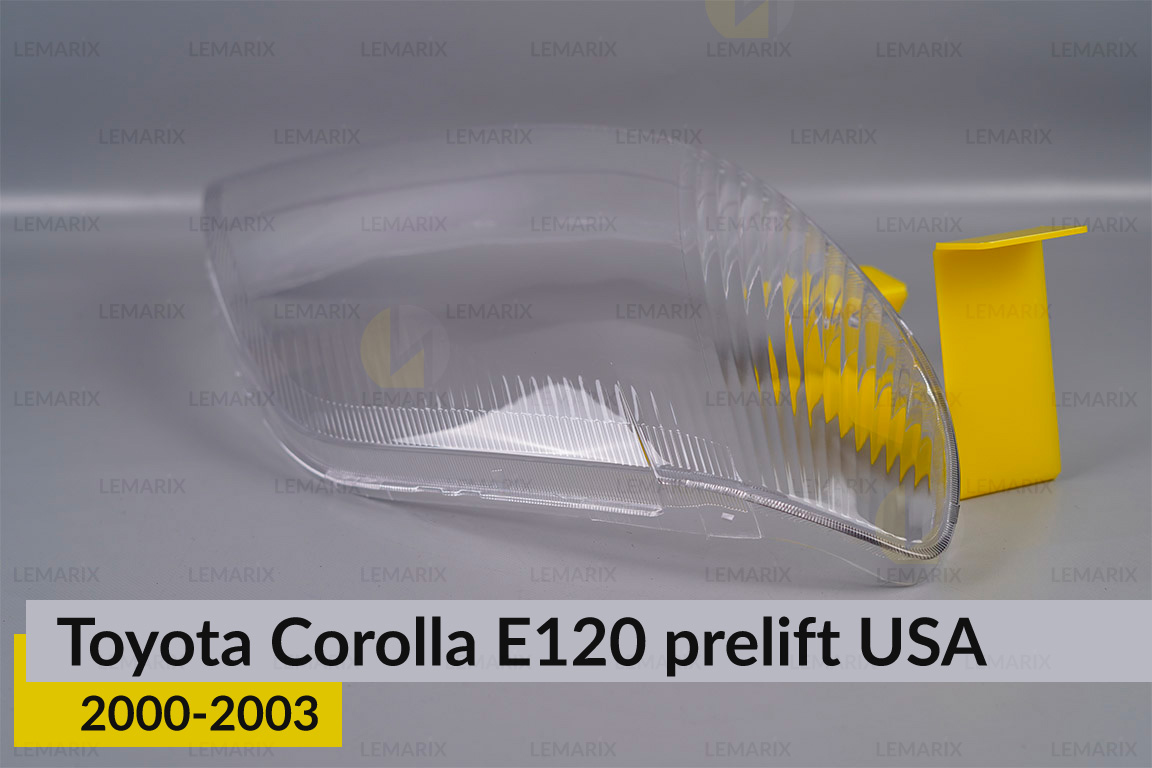 Скло фари Toyota Corolla E120 USA (2000-2003) дорест праве