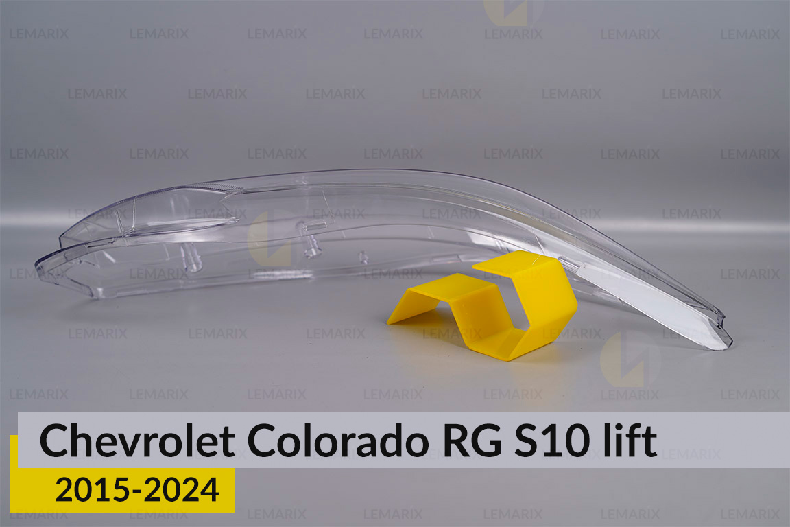 Скло фари Chevrolet Colorado RG S10 (2015-2024) рест праве