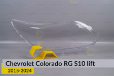 Скло фари Chevrolet Colorado RG S10 (2015-2024) рест праве