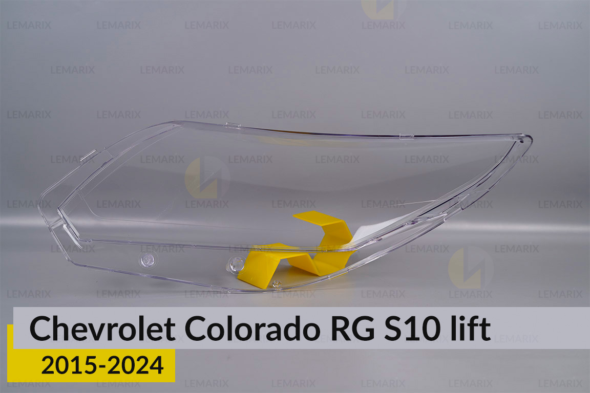 Скло фари Chevrolet Colorado RG S10 (2015-2024) рест праве