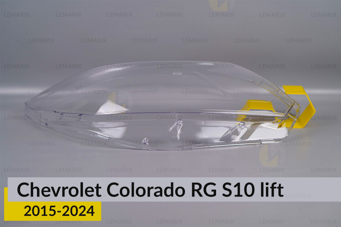Скло фари Chevrolet Colorado RG S10 (2015-2024) рест праве