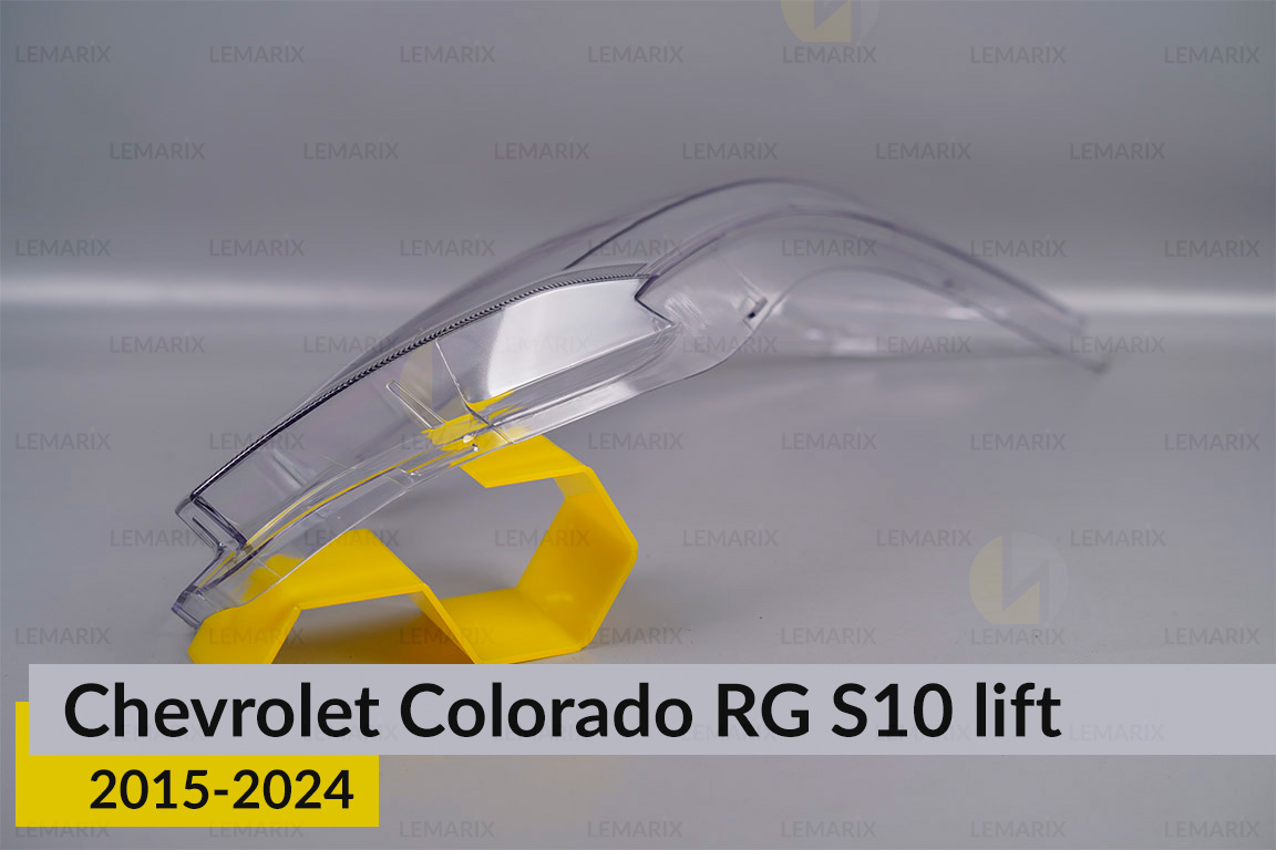 Скло фари Chevrolet Colorado RG S10 (2015-2024) рест праве