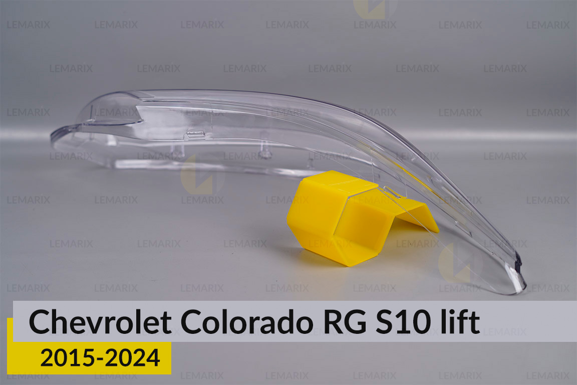 Скло фари Chevrolet Colorado RG S10 (2015-2024) рест праве