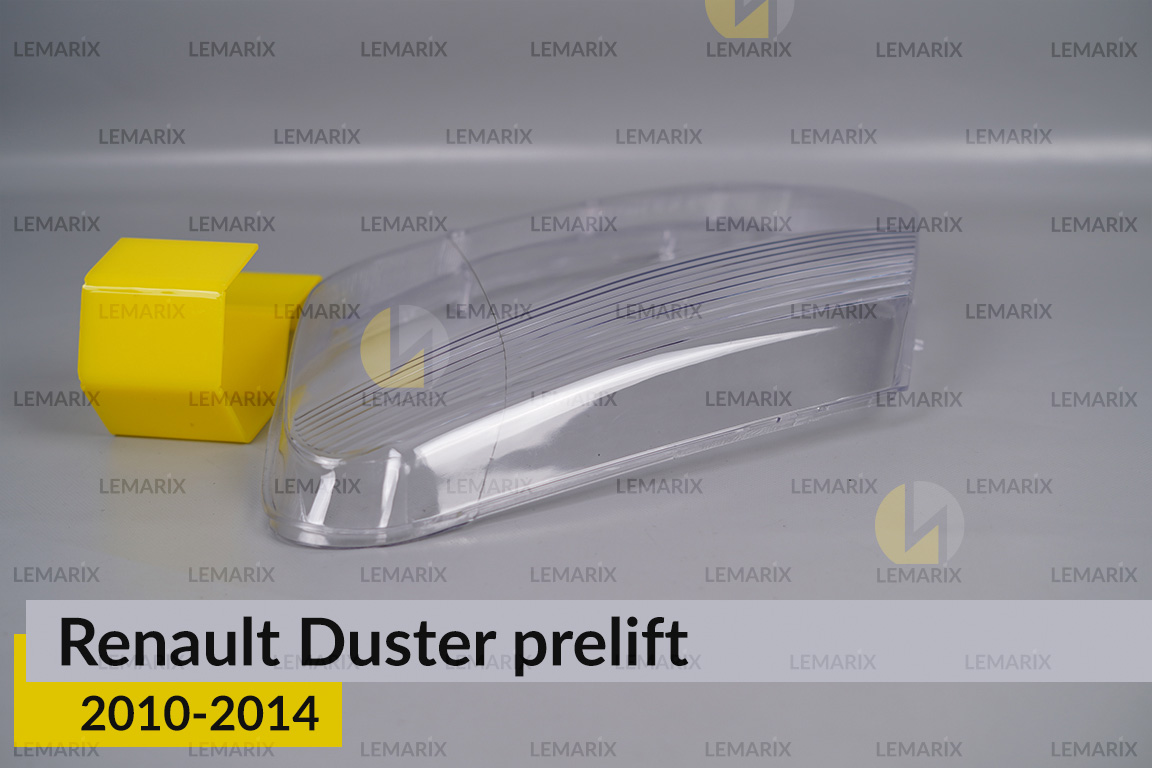 Скло фари Renault Duster (2010-2014) дорест ліве