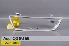 Хромована декоративна маска основна Audi Q3 8U (2014-2019) рест права
