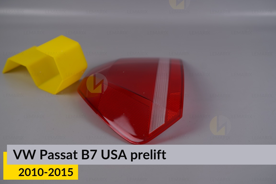 Скло заднього ліхтаря зовнішнє в крилі VW Volkswagen Passat B7 USA (2010-2015) дорест ліве