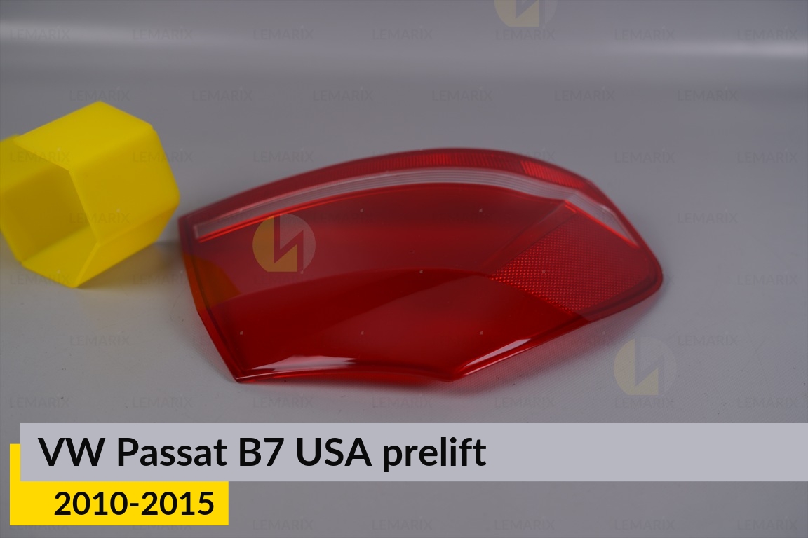 Скло заднього ліхтаря зовнішнє в крилі VW Volkswagen Passat B7 USA (2010-2015) дорест ліве