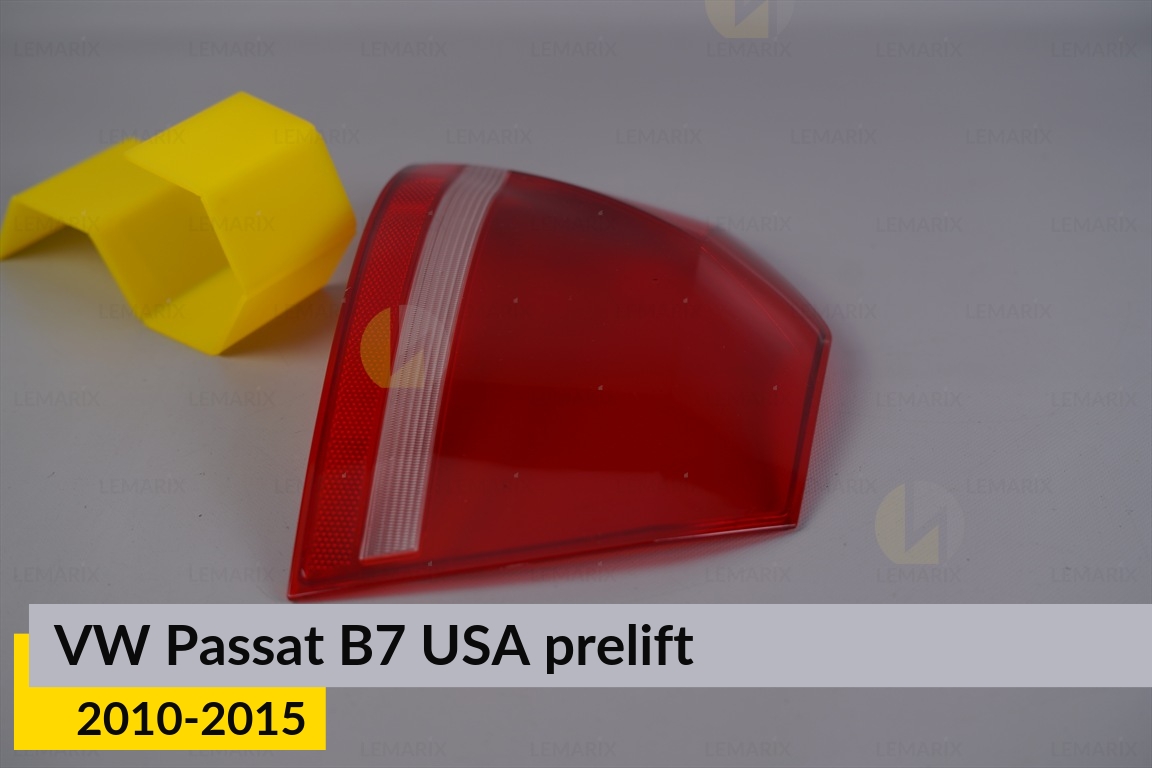 Скло заднього ліхтаря зовнішнє в крилі VW Volkswagen Passat B7 USA (2010-2015) дорест ліве