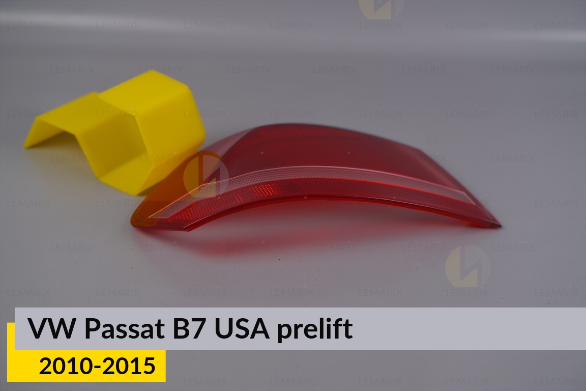 Скло заднього ліхтаря зовнішнє в крилі VW Volkswagen Passat B7 USA (2010-2015) дорест ліве