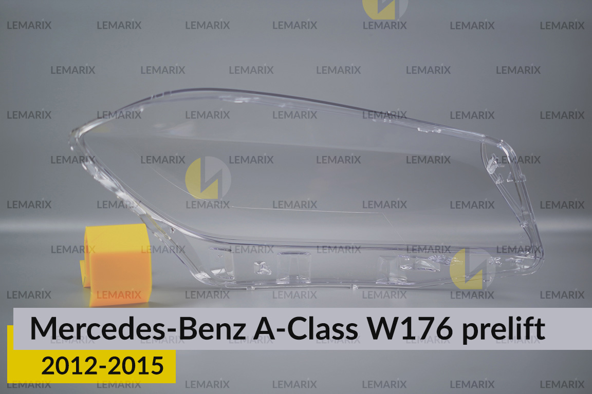 Скло фари Mercedes-Benz A-Class W176 (2012-2015) дорест ліве
