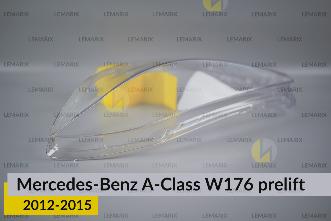 Скло фари Mercedes-Benz A-Class W176 (2012-2015) дорест ліве