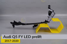 Хромована декоративна маска середня внутрішня Audi Q5 FY LED (2017-2020) дорест права