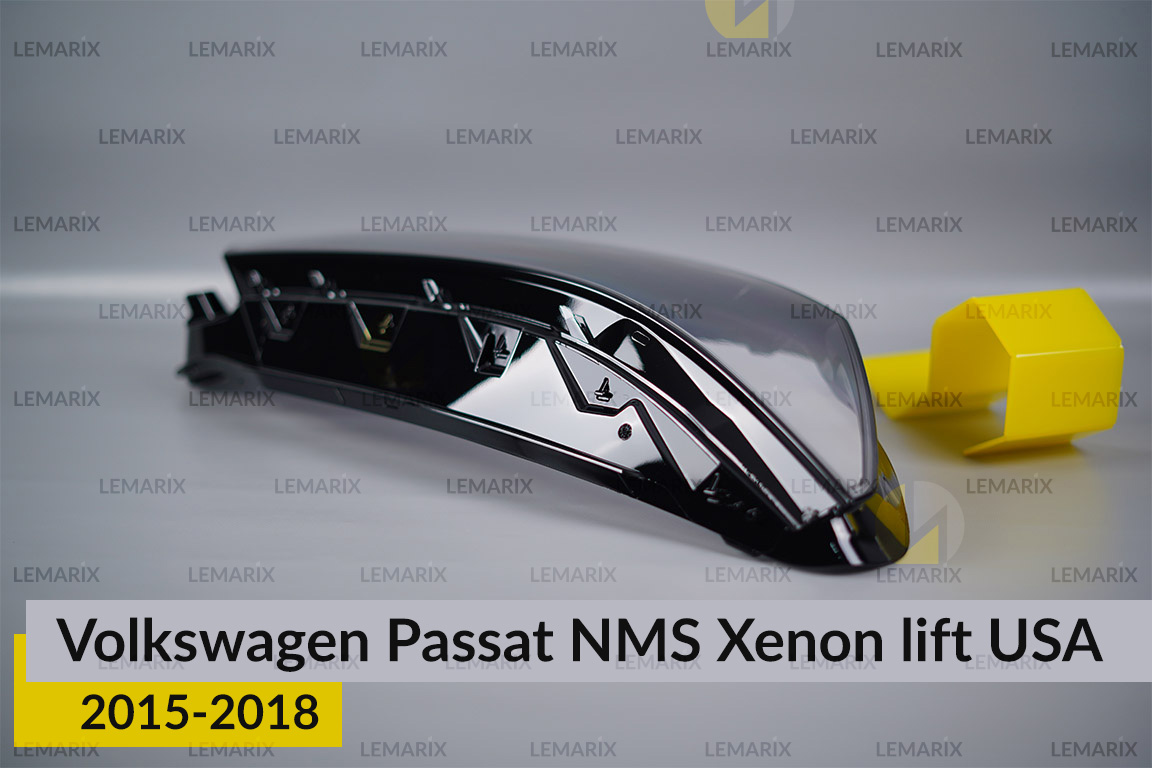 Скло фари VW Volkswagen Passat NMS Xenon USA (2015-2018) рест праве