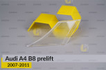 Катафот/Світлорозсіювач Audi A4 B8 EUR (2007-2011) дорест лівий