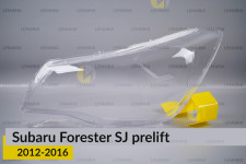 Скло фари Subaru Forester SJ (2012-2016) дорест ліве