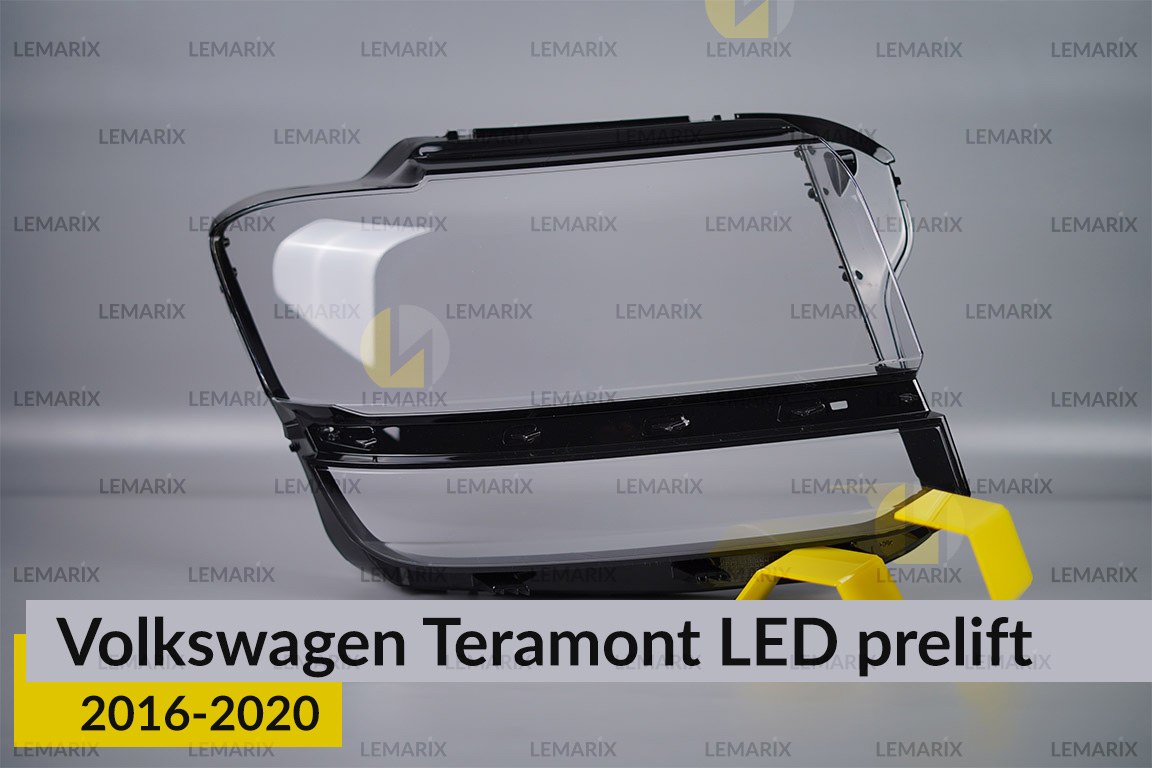 Скло фари VW Volkswagen Teramont LED (2016-2020) дорест праве
