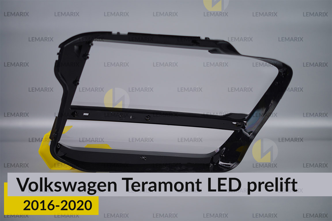 Скло фари VW Volkswagen Teramont LED (2016-2020) дорест праве