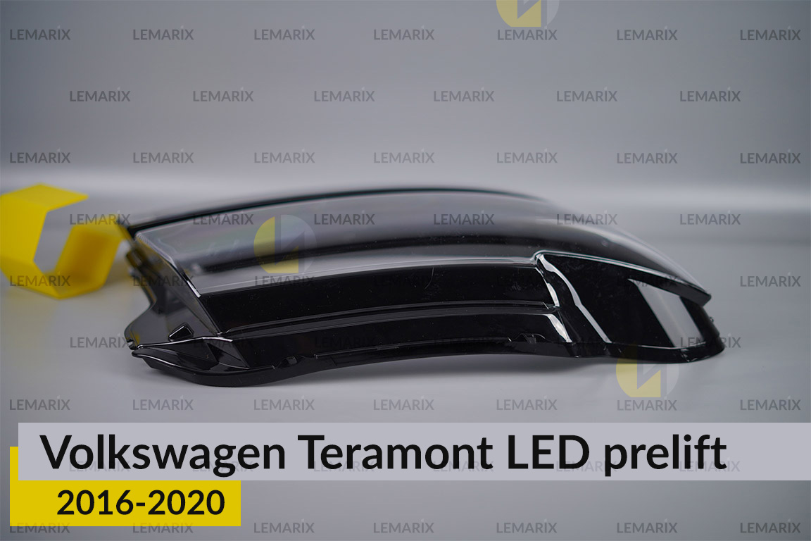 Скло фари VW Volkswagen Teramont LED (2016-2020) дорест праве