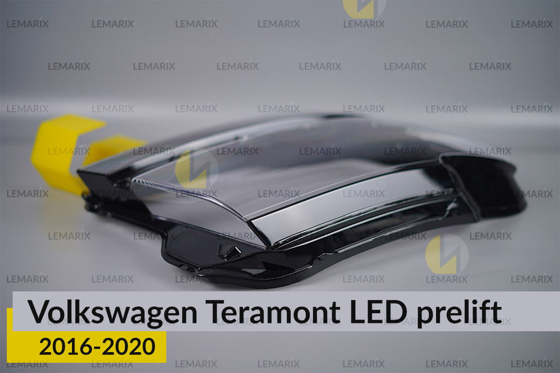 Скло фари VW Volkswagen Teramont LED (2016-2020) дорест праве