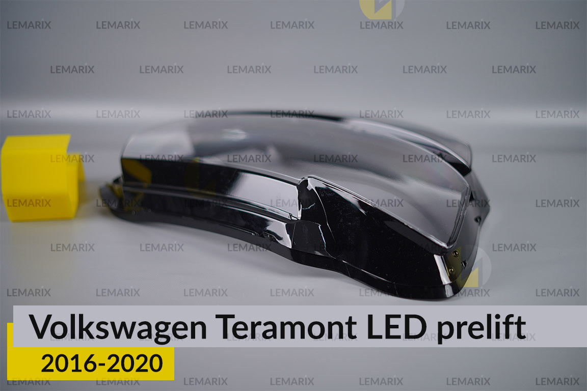 Скло фари VW Volkswagen Teramont LED (2016-2020) дорест праве