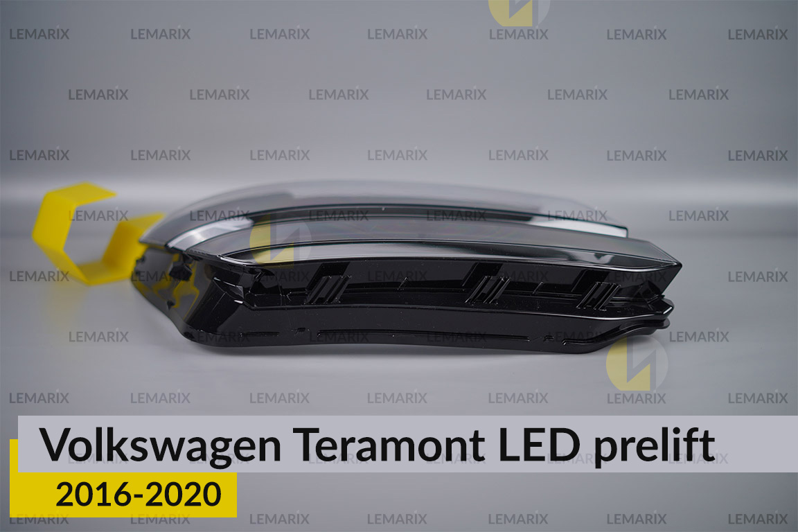 Скло фари VW Volkswagen Teramont LED (2016-2020) дорест праве