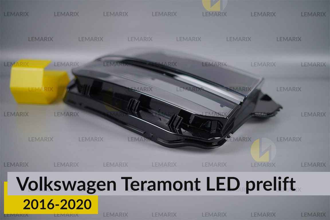 Скло фари VW Volkswagen Teramont LED (2016-2020) дорест праве
