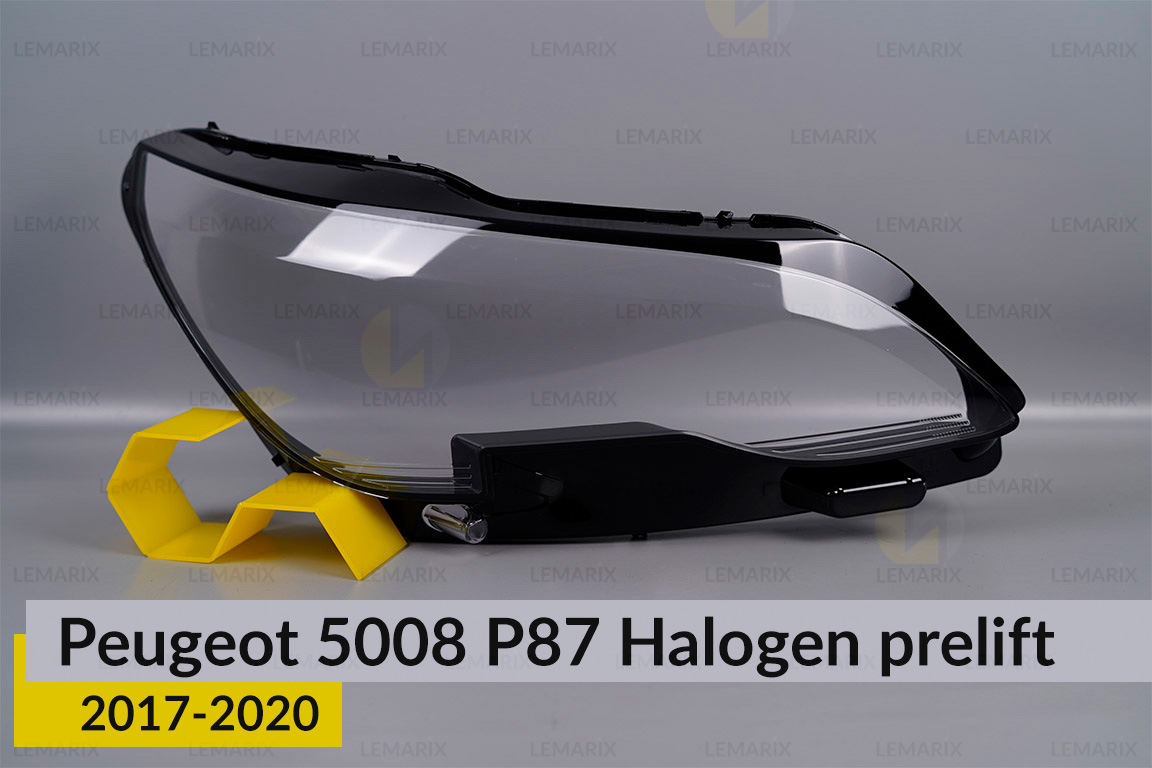 Скло фари Peugeot 5008 P87 Halogen (2017-2020) дорест праве