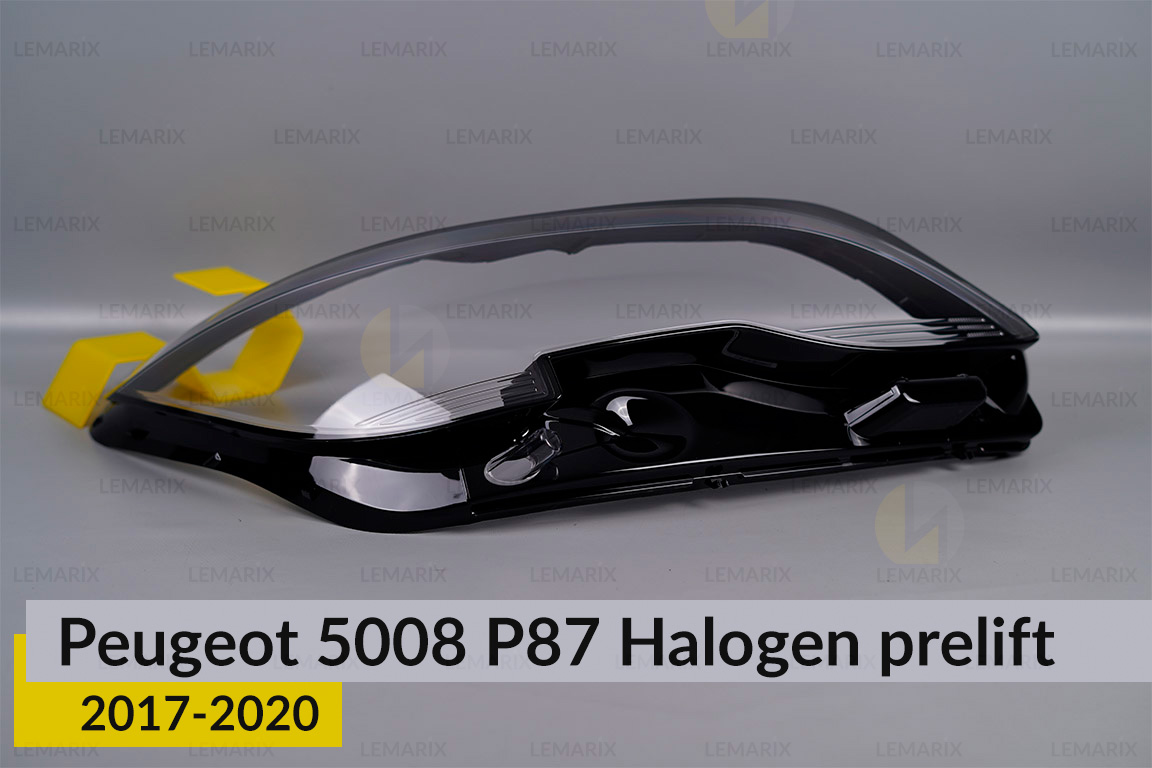 Скло фари Peugeot 5008 P87 Halogen (2017-2020) дорест праве